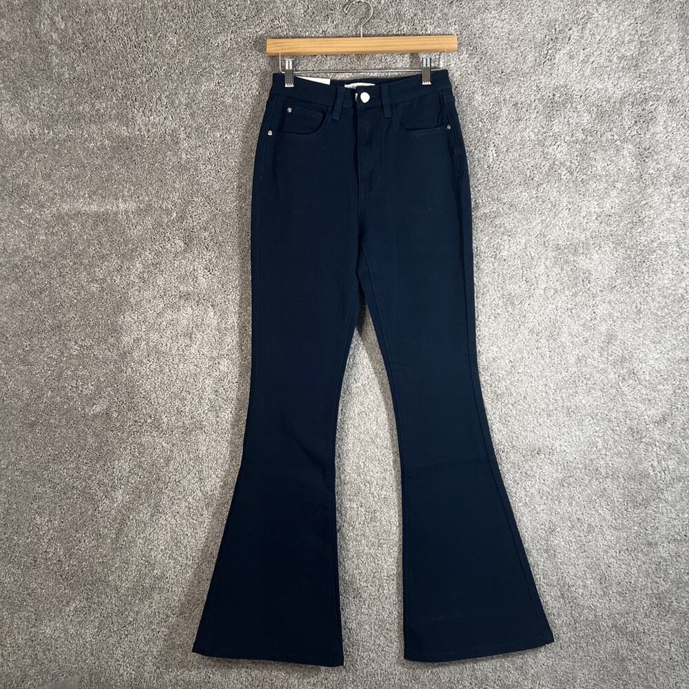 WEWOREWHAT Women’s Blue Stretch Twill Flare Jeans Size 25 High Rise Denim